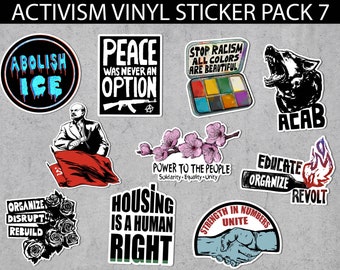 Activism Sticker Pack 7, Leftist, Marxism Decal
