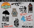 Activism Sticker Pack 5, Punk, Leftist, Communism, Coupon, Eat The Rich, Justice, Anarchist, Socialism product logo