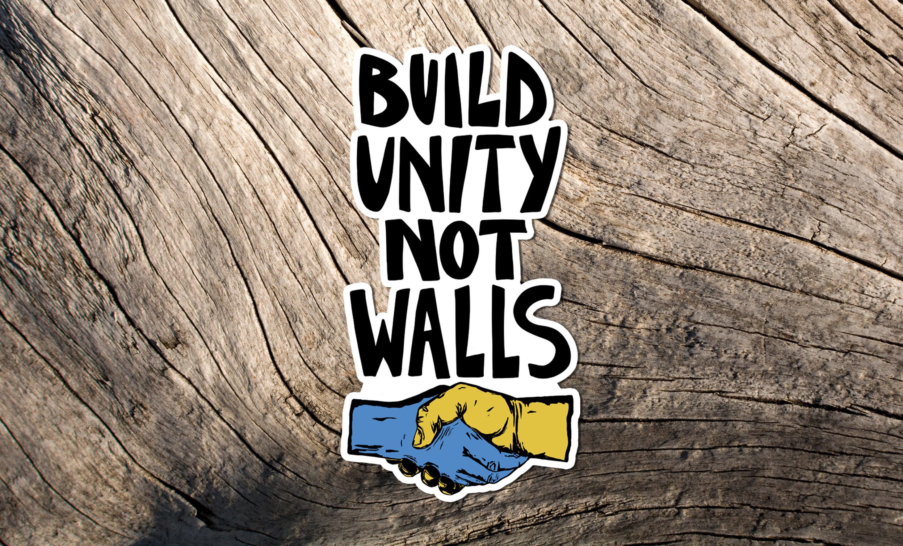Build Unity Sticker, Anticapitalism, Socialist, Vinyl Stickers, Immigrant, Leftist, Marxism, Unity, Unite