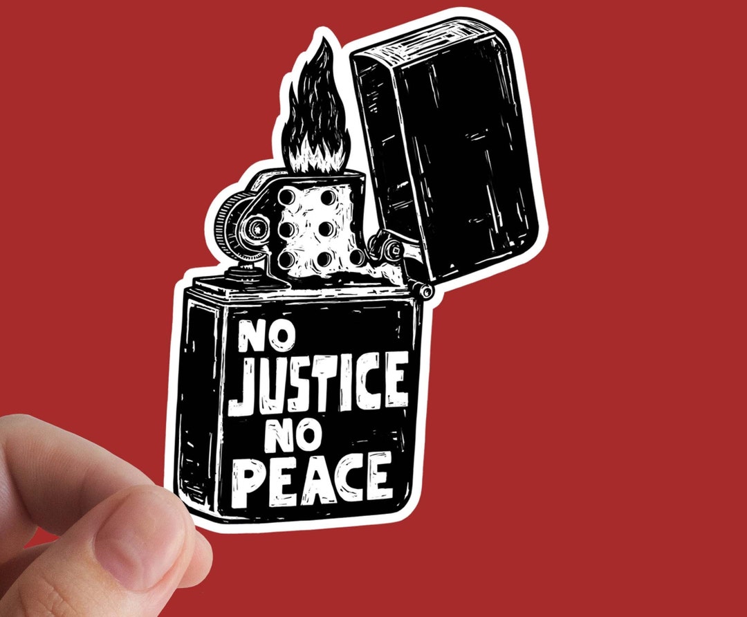 No Justice No Peace Sticker, Stop Racism, Socialist, Eat the Rich ...