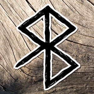 Peace Rune Sticker, Viking Rune, Good Vibes, Vinyl Sticker, Decalcomanie, Elder Futhark, Pace, Stregoneria, Simbolo norreno