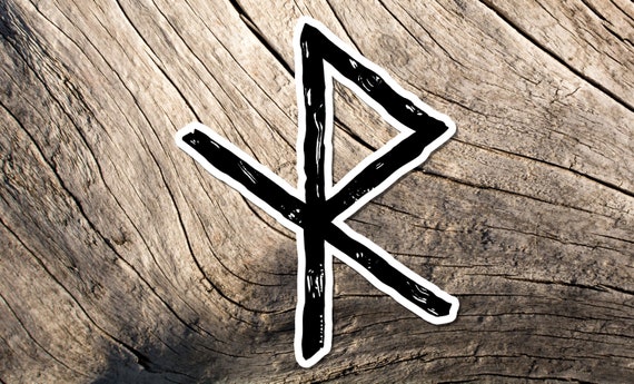 Safe Travel Rune Sticker Viking Rune Good Vibes Vinyl - Etsy