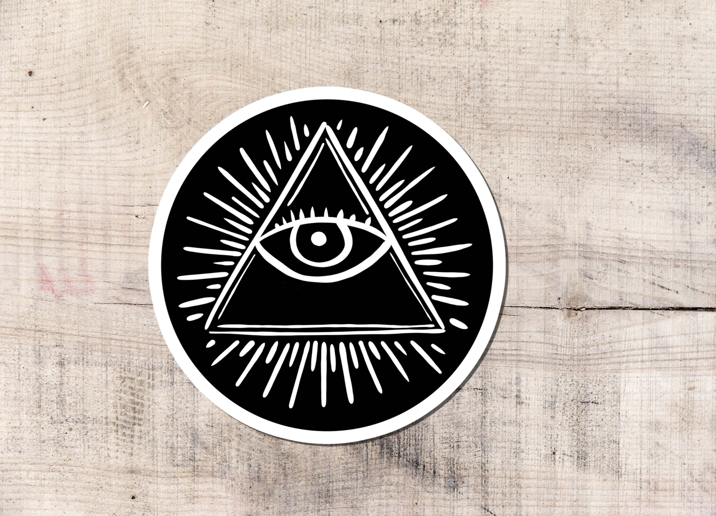 All Seeing Eye Sticker, Vinyl Sticker, Decals, Magic Symbol, Protection,  Symbol, Amulet, Eye of Providence, God - Etsy, image size:3000x2162