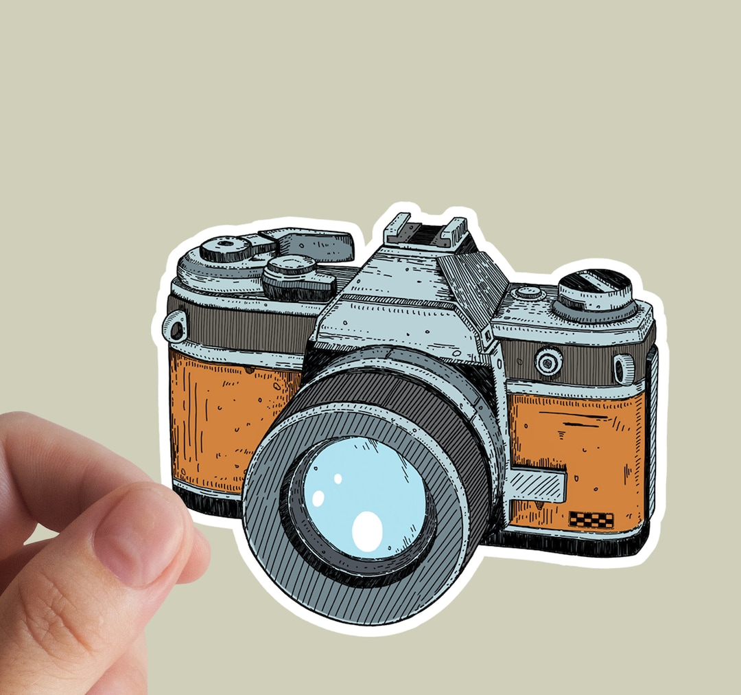 Photo Camera Sticker, Photography, Photo Camera, Laptop Stickers, Hobby ...