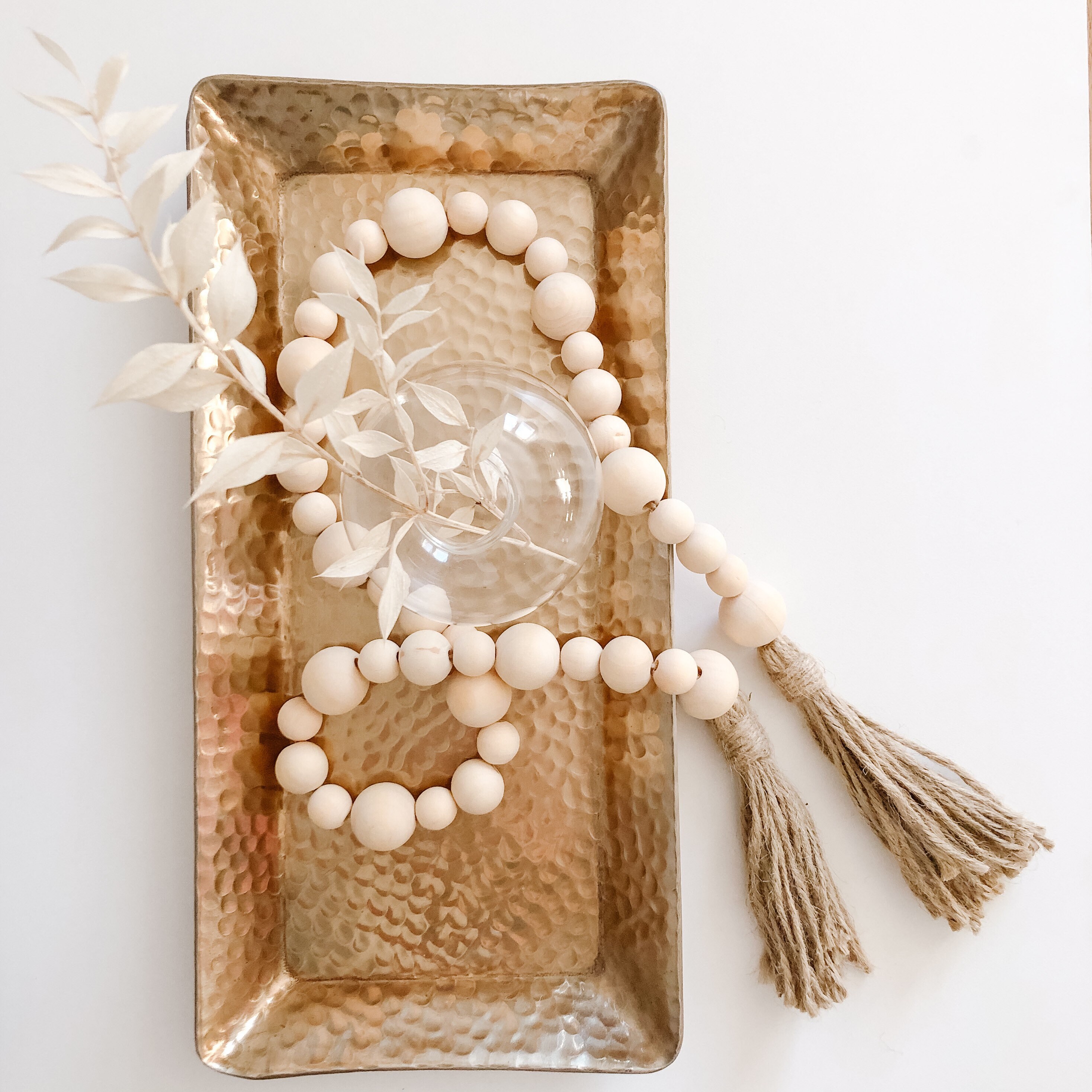 Guirnalda de cuentas de madera | Etsy