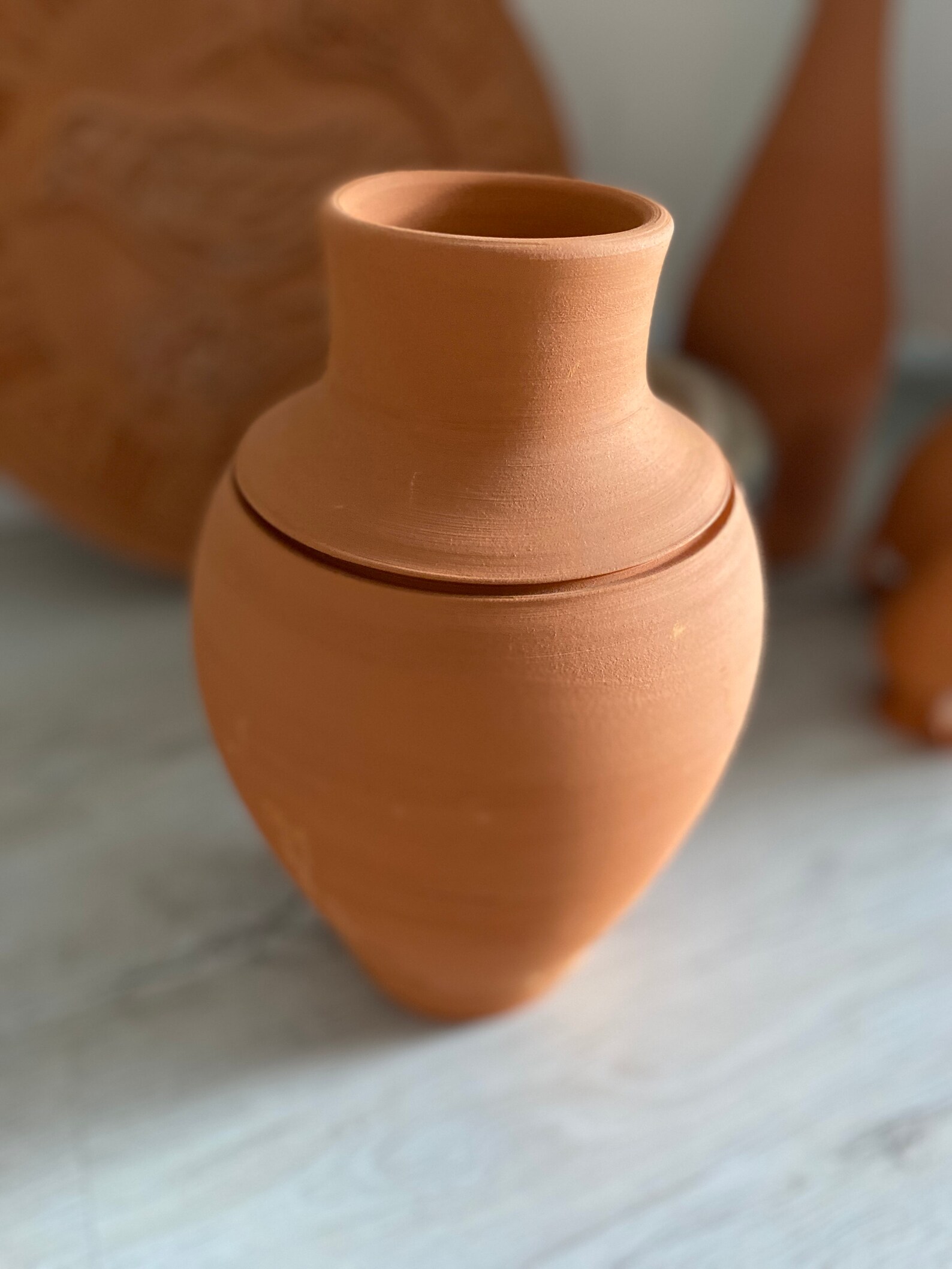 Handmade Terracotta Vase Terracotta Urn Mediterranean Clay Etsy UK