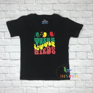 Three Little Birds Kids T-Shirt/Rasta Kids T-shirt, Caribbean Kids T-shirt, Jamaican Kids T-shirt, Rastafari Themed Kids T-Shirt