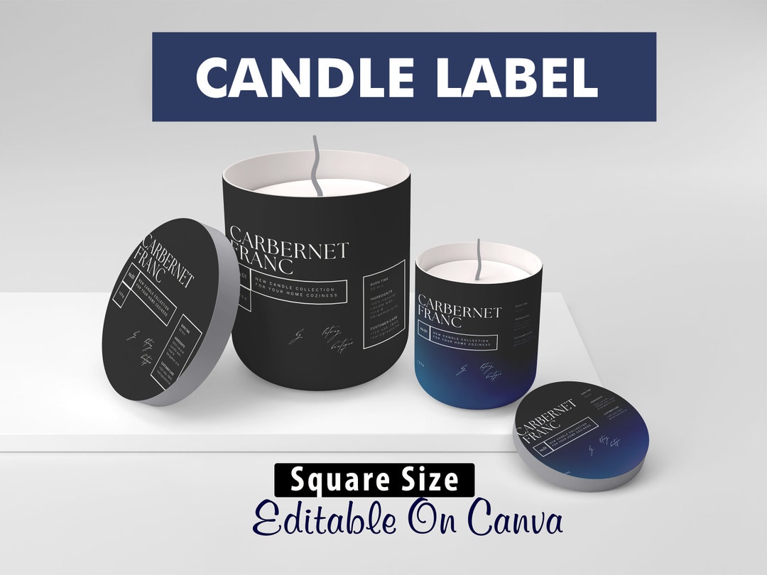 Minimalist Candle,printable Candle,diy Candle Labels,luxury Candle ...