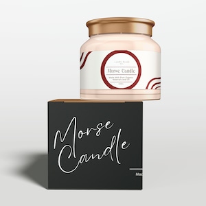 Editable Minimalist Candle Label | Minimal Style Candle Label | Label | Wax Melt Label | Instant Download | Label Template Canva