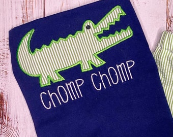 Alligator Shirt for Babies and Toddlers, Crocodile Shirt for Boy or Girl Zoo Trip, Baby Monogrammed Beach Trip, Toddler Gator Shirt