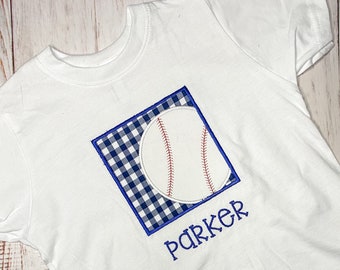 Baseball Box Top, Personalized Toddler Shirt for boys and girls, Baseball Pocket Tee for baby or toddler, Baby Girl or Baby Boy Sports