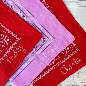 Monogrammed Bandana, Personalized Bandana for Rodeo or Western Day, Kids Cowboy Outift, Rodeo Accessory for Kids, Adults Monogrammed Bandana