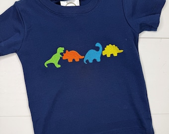 Camiseta de mini dinosaurios para bebés o niños pequeños, camiseta de dinosaurios, camiseta para bebés o niños pequeños, tanto para niños como para niñas.