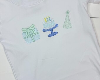Birthday Trio Shirt for Babies or Toddlers, Birthday Party Shirt, First Birthday Tshirt, Baby or Toddler Happy Birthday