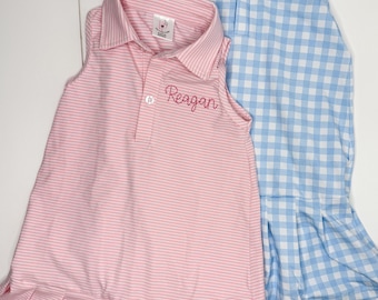 Tennis Dress for Baby, Toddlers or Girls, Kids Athletic Dress, Play Dress for Girls, Matching Sister Outfit