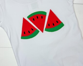 Watermelon Trio Shirt for Babies or Toddlers, Fruit Tshirt, Baby or Toddler Watermelon shirt  for Boys or Girls