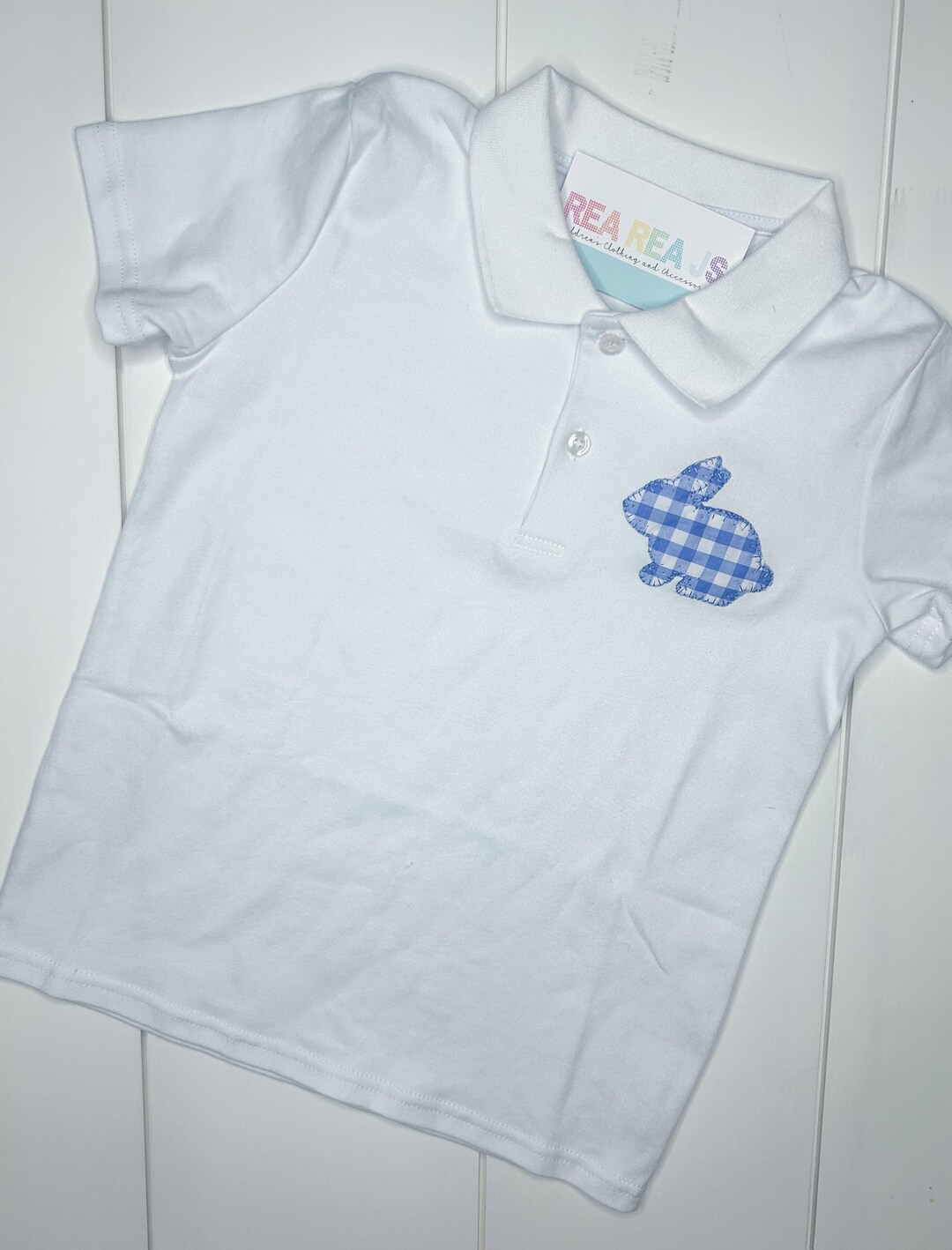 Children's Bunny Embroidered Polo Dress main image 0