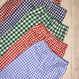 MORE COLORS, Pants for Boys or Girls, Baby and Toddler Shorts, Gingham Baby Pants, Seersucker Toddler Pants, Checked Holiday Pants