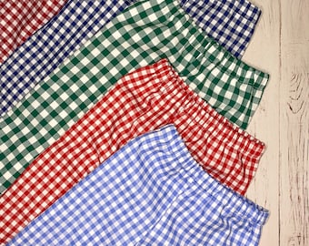 MORE COLORS, Pants for Boys or Girls, Baby and Toddler Shorts, Gingham Baby Pants, Seersucker Toddler Pants, Checked Holiday Pants