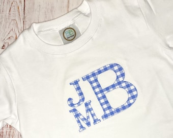 MORE COLORS, Stacked Monogram Shirt for Babies and Toddlers, Boy Girl Personalized Shirt, Baby Monogrammed, Toddler Personalized Initials