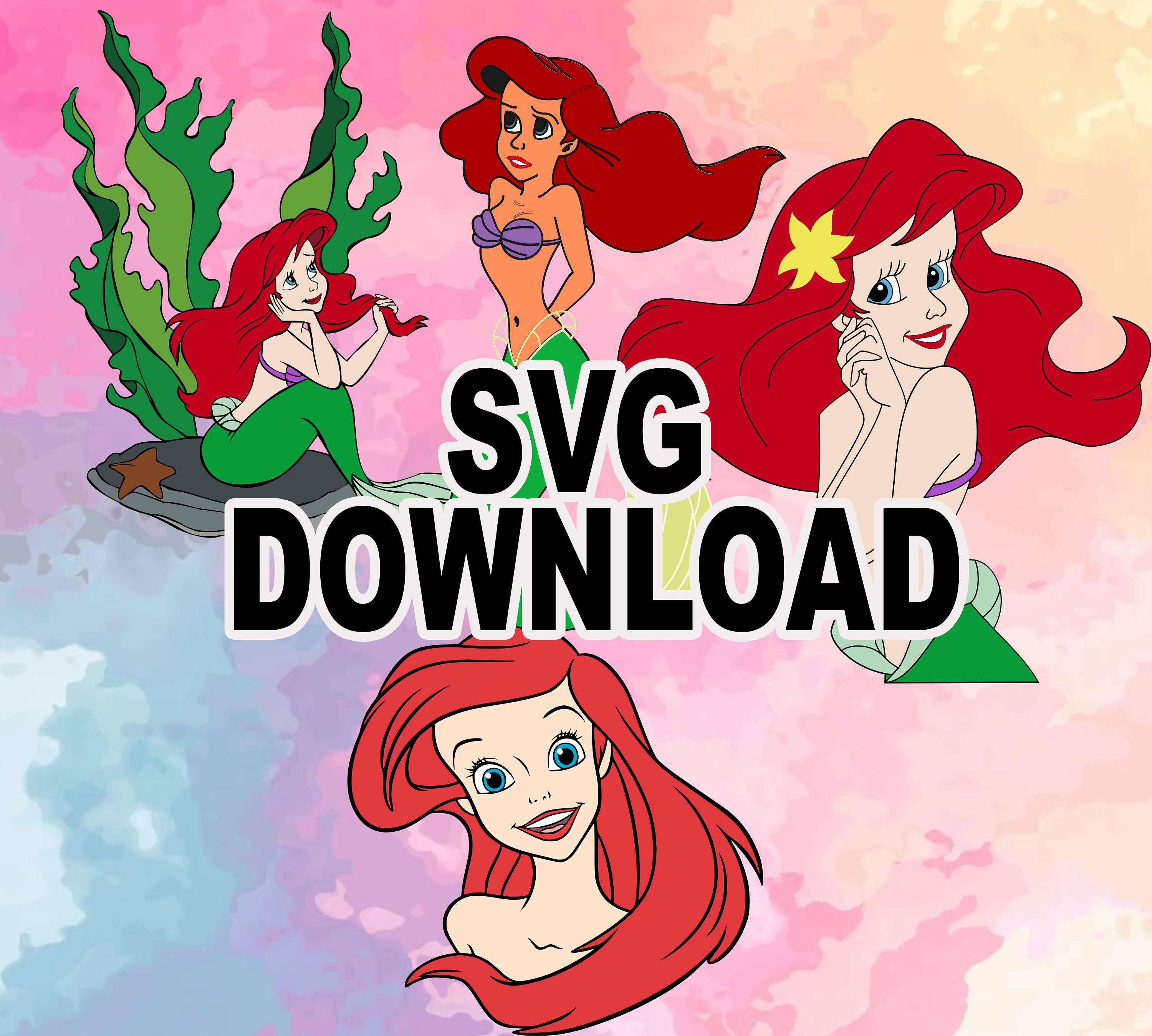 Free Free 87 Little Mermaid Svg Etsy SVG PNG EPS DXF File