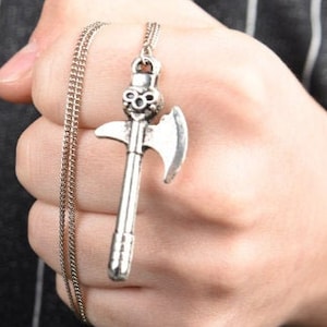Handmade Axe Pendant Necklace For Men, Axe Stainless Necklace, Warrior Viking Axe Pendant, Battle Axe Pendant Gift For Him