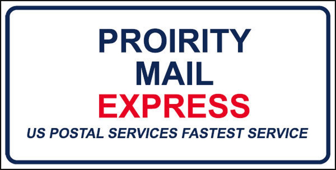 USPS Priority Mail Express 12 Day Shipping Etsy