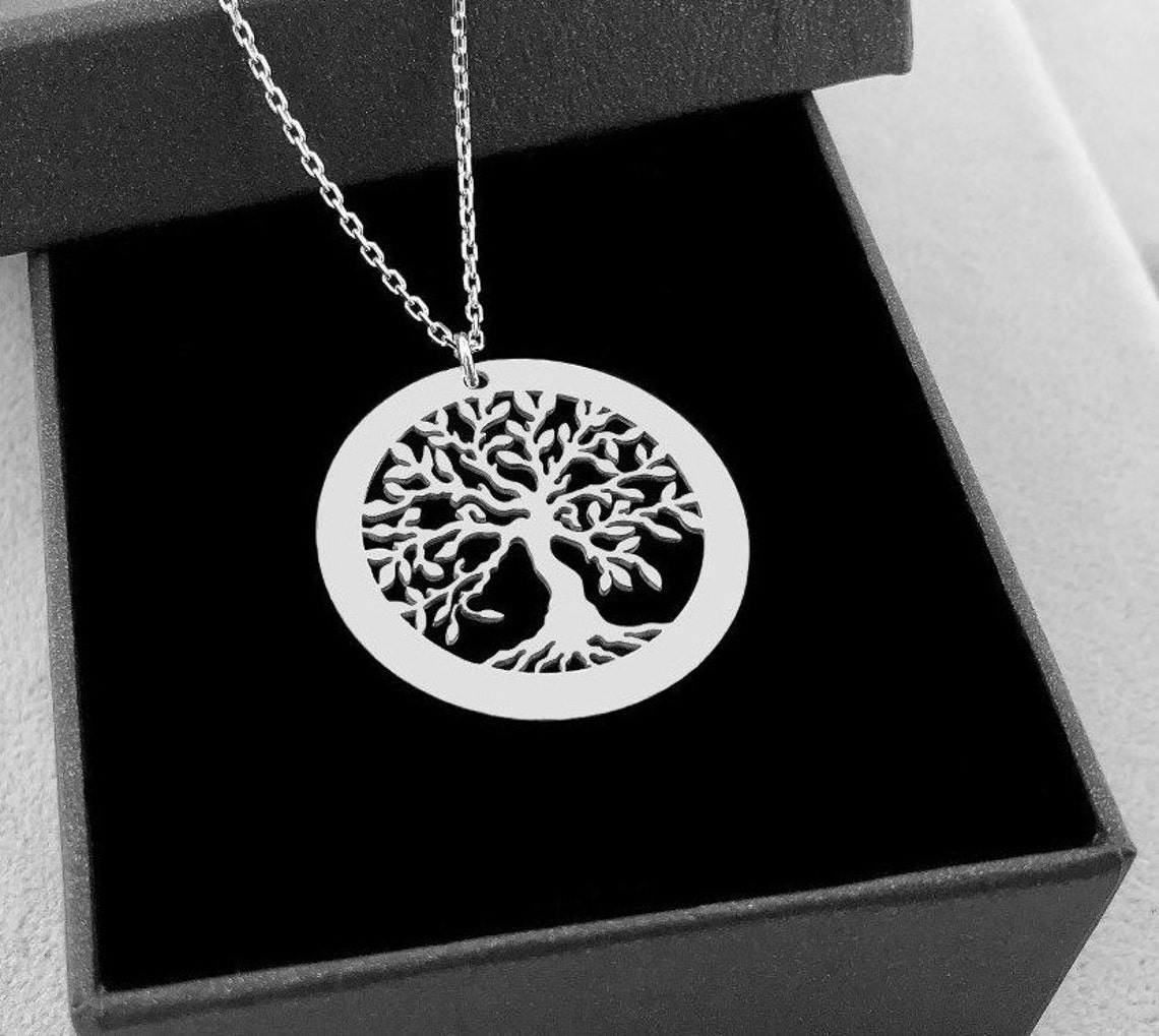 925 Sterling Silver Tree of Life Necklace Tree of Life Etsy