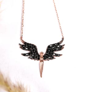 925 Sterling Silver Archangel Michael Necklace, Angel Pendant for Christmas Gift, Dainty Angel Necklace Gift, Michael Angel Jewelry for her