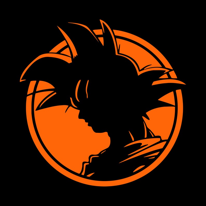 Download Goku svg Goku Silhouette SVG DXF PNG dragon ball svg goku ...