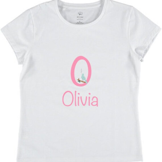 Personalised girls tshirts name baby toddler clothes clothing Etsy