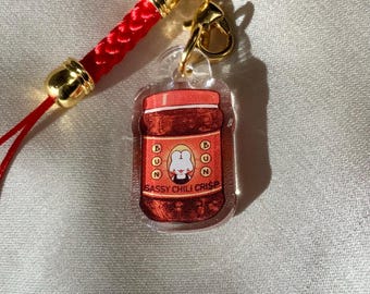 Chili Oil Bun Mini Phone Charm