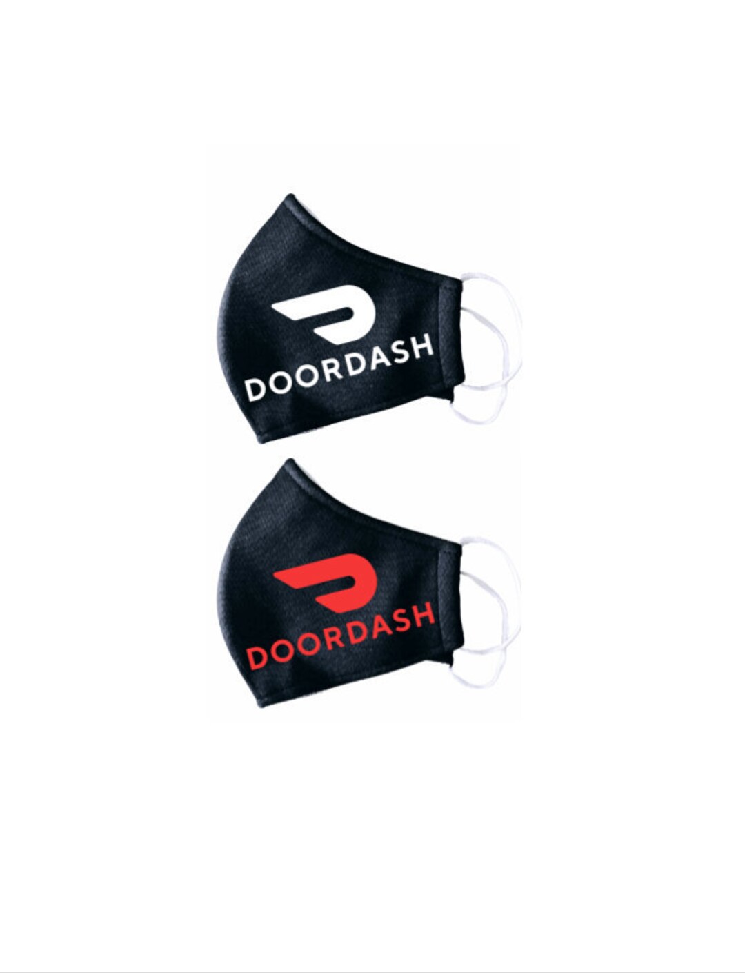 Doordash Face Masks red or White Etsy