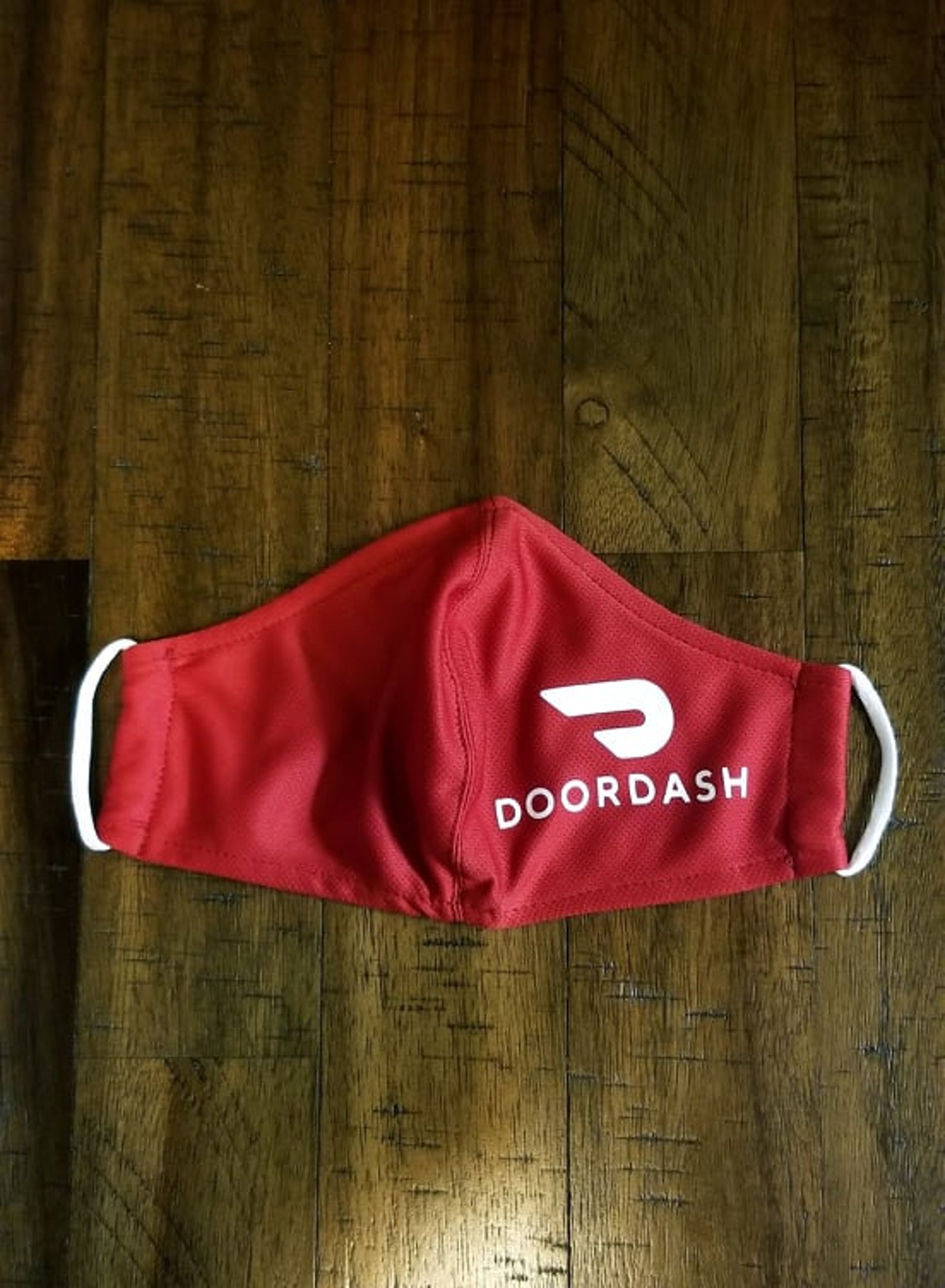 DoorDash Red Face Masks w/ White Font Etsy