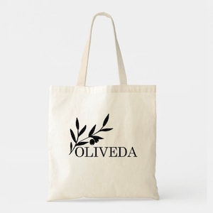 Oliveda Tote Bag| Oliveda| Olive Tree People Canvas Bag | Oliveda Gift | Oliveda Bag |