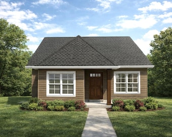3 Bedroom House Plan, Ready-to-Build Architectural Drawings, PDF Instant Download