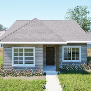 3 Bedroom House Plan, Ready-to-Build Architectural Drawings, PDF Instant Download