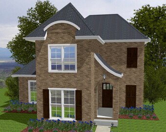 3 Bedroom House Plan, Ready-to-Build Architectural Drawings, PDF Instant Download