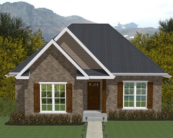 3 Bedroom House Plan, Ready-to-Build Architectural Drawings, PDF Instant Download