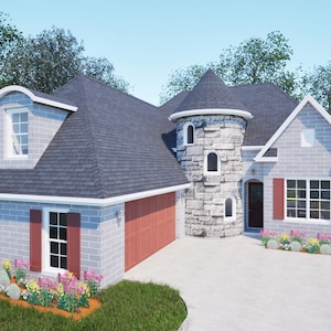 3 Bedroom House Plan with Bonus Room, Ready-to-Build Architectural Drawings, PDF Instant Download