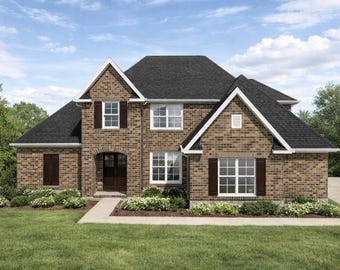 3 Bedroom House Plan with Bonus Room, Ready-to-Build Architectural Drawings, PDF Instant Download