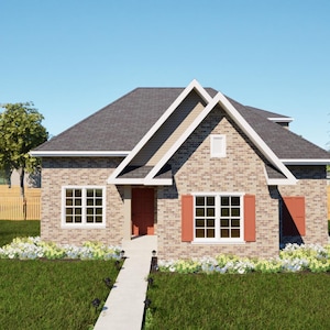 3 Bedroom House Plan, Ready-to-Build Architectural Drawings, PDF Instant Download
