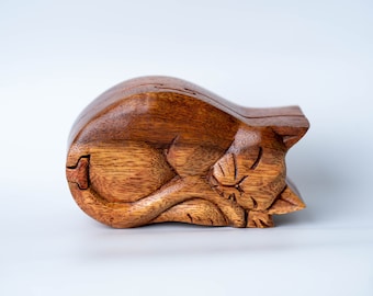 木彫りのペニス付き猿 8.5インチ / 21 cm、手彫りの像、木彫り