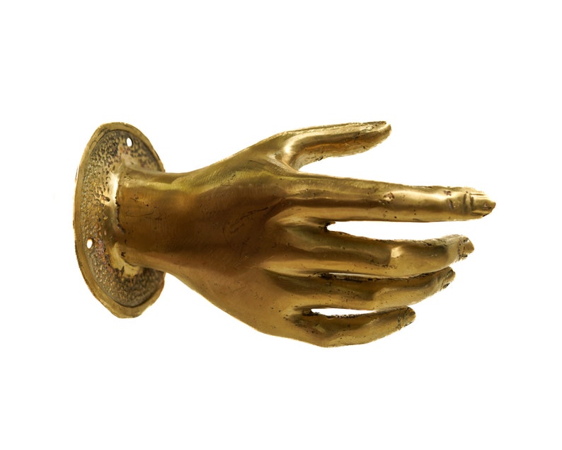 Pull brass Door Handle Hand 1:1 Hand Size, Hand Shake Door, Hand Door, Hand Bronze, Door Decor, Birthday Gift, New Home Decor, Holiday Decor image 2