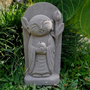 Gift for DadJizo Stone statue 10 inch / 25 cm, Jizo figurine, Japanese buddha Jizo, Zen Buddha