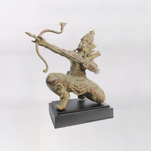 Bronze Arjuna Statue 12 Inch / 30 cm , Arjuna bronze, Arjuna Figurine, Arjuna brass, Arjuna sculpture, Hindu God Brass, Home decor