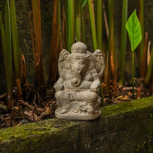 Ganesh Statue 8 Inch / 20 cm, Concrete Statue, Ganesh Figurine, Ganesh Sculpture, Birthday Gift, Gift for Parent, Garden Decor, Anniversary
