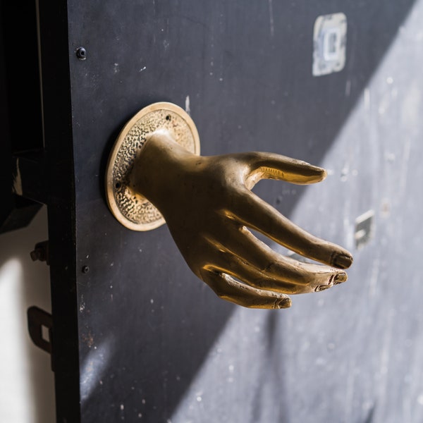 Hand Shaped Door Knob Etsy