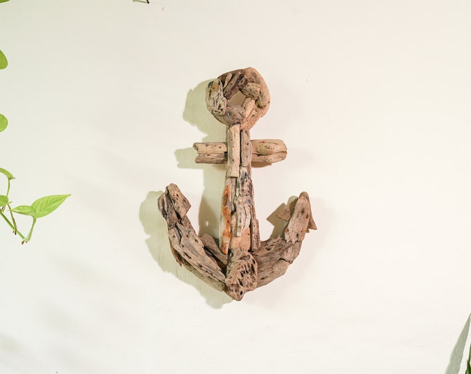 Handmade Driftwood Anchordriftwood Home Decoranchor Wall Etsy