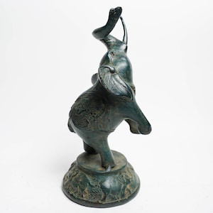 Elephant Bronze 7 Inch 17 cm, Elephant Brass, Room Decor, House Decor, Birthday Gift, Housewarming, Birthday Gift, Gift for Lover, Ornamnet